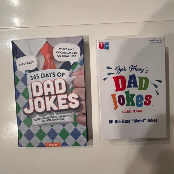 Dad Jokes - Book (365 Days of Dad Jokes) & Dad Joke Card Game! (new/hg/x) - Picture 1 of 11